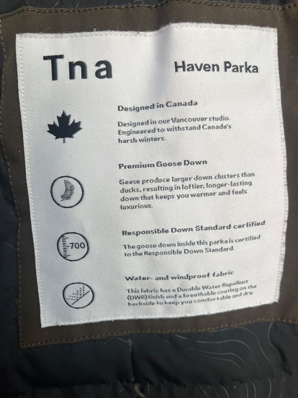 TNA Haven Olive Green Parka - Picture 2 of 5